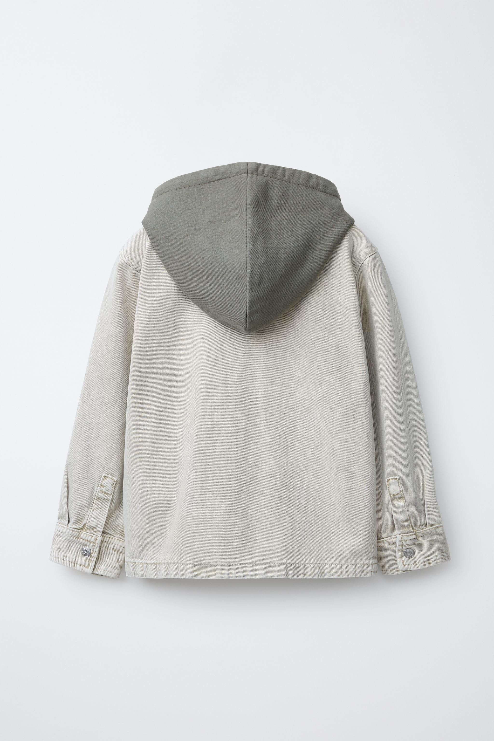 ACID WASH FELPA HOODIE OVERSHIRT | Zara US