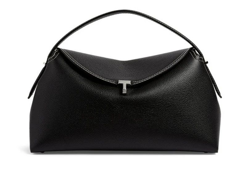Handcrafted Black Pebble-Grained Leather Shoulder Bag/Elegance and Versatility/tlock leather shou... | Etsy (US)