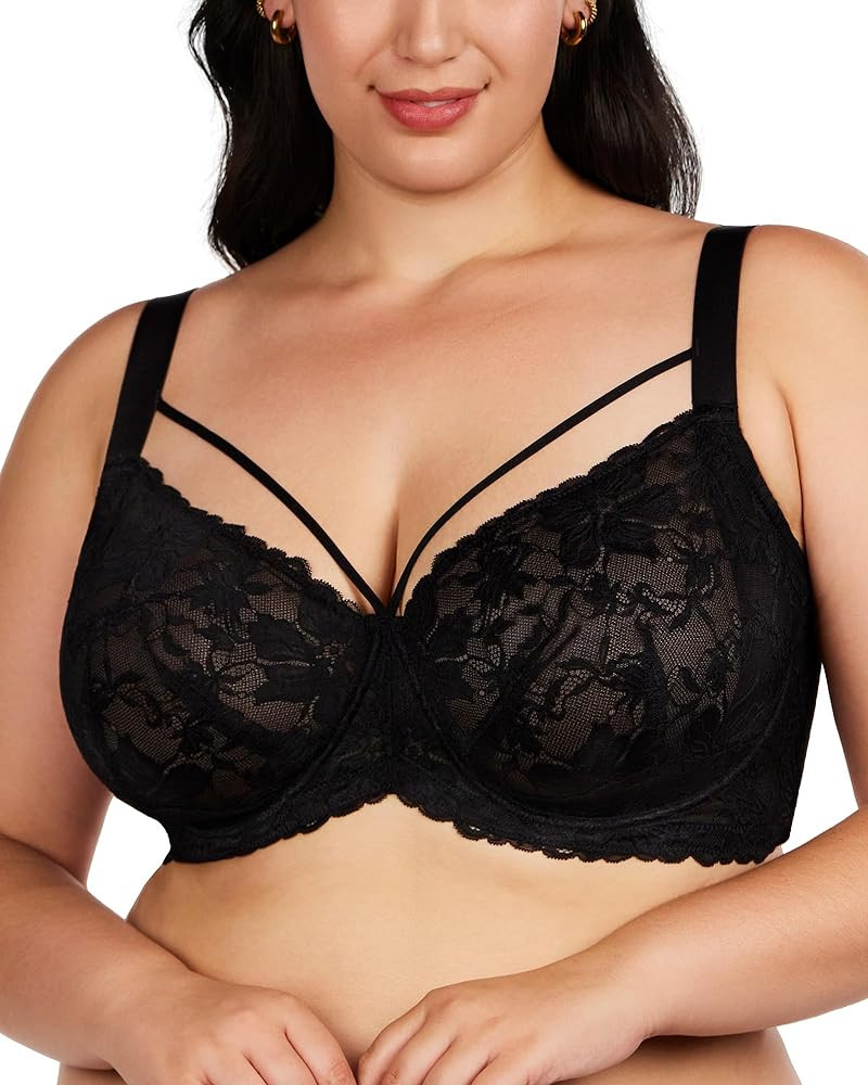 HSIA Minimizer Bras Full Coverage, Unlined Plus Size Underwire Bra | Amazon (US)