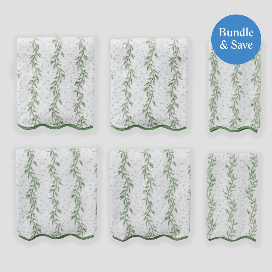 Starter Pack of Patterned Bath and Hand Towels | Weezie | Weezie Towels