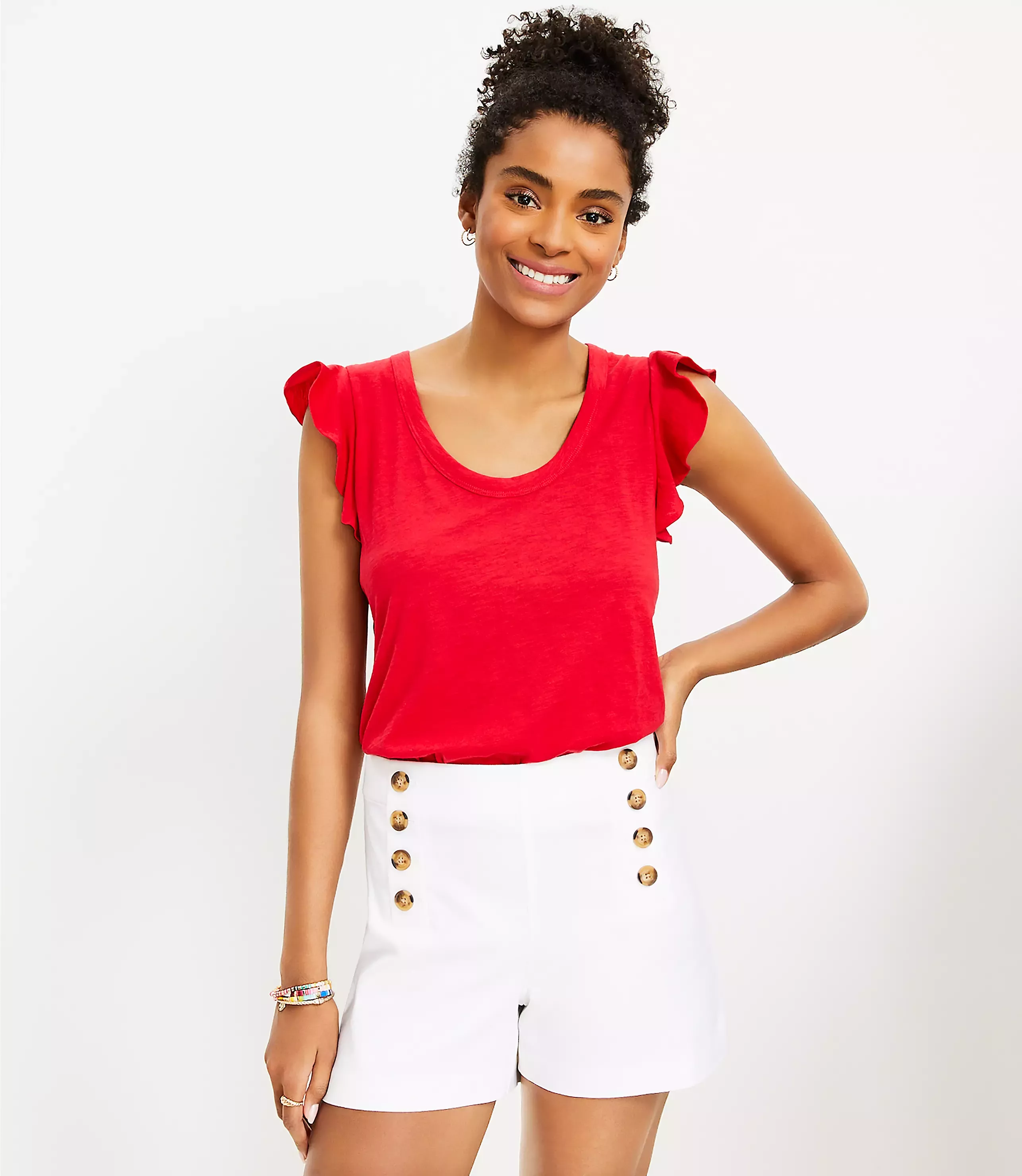 Red sailor hot sale shorts