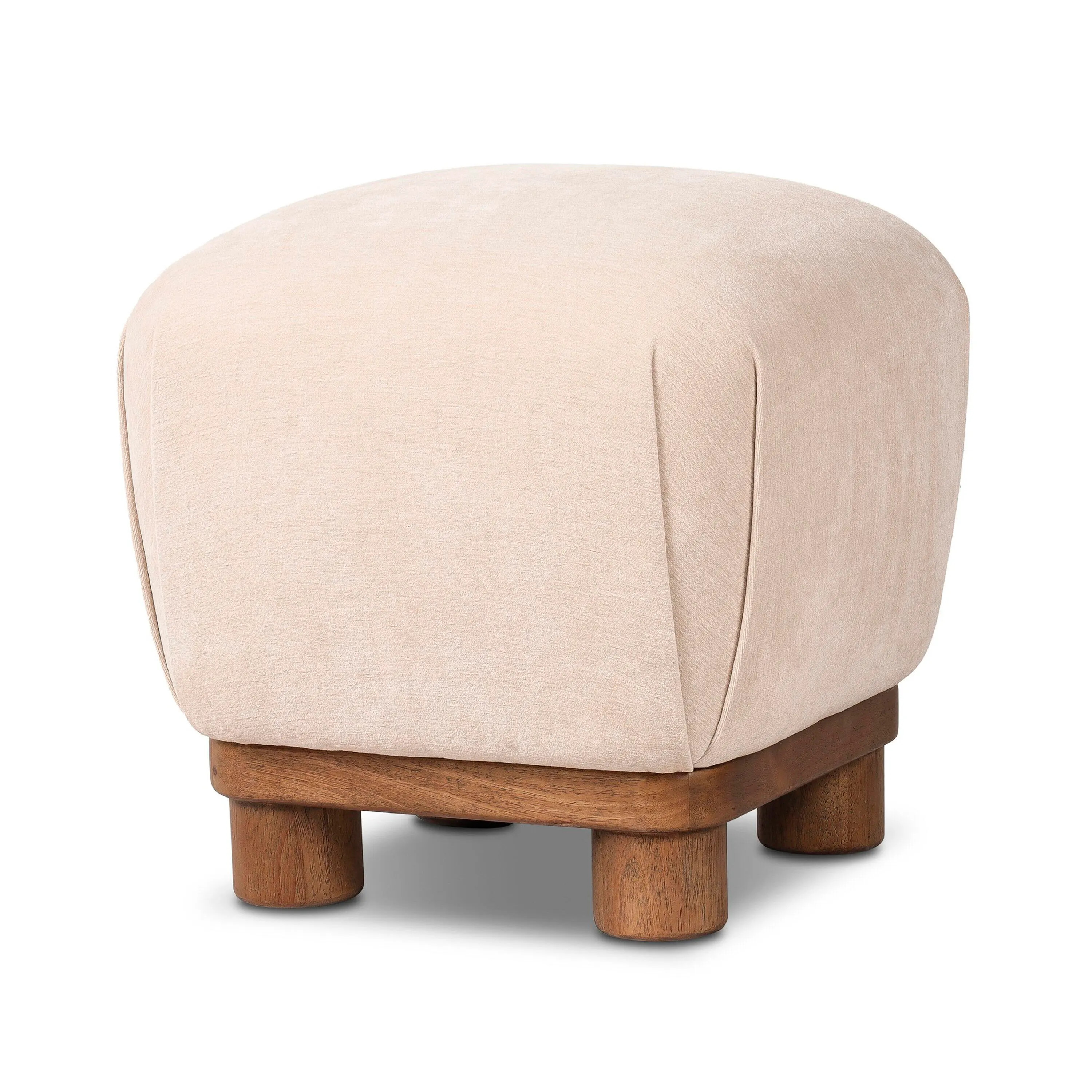 Ashley Luxe Connie Ottoman-Blamont Cream | Ashley