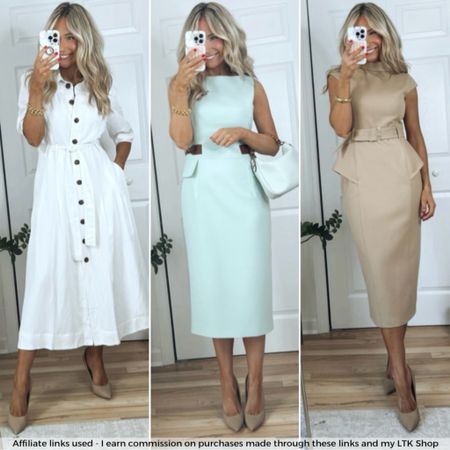 Work dresses | Use code “Nikki20” to save an additional 20% off the middle dress!

*Note- I paid for the middle dress myself but I am partnering with Karen Millen during the month so they kindly gave me a discount code to share with my followers. I do not earn any additional commissions from the discount code.

#LTKWorkwear
