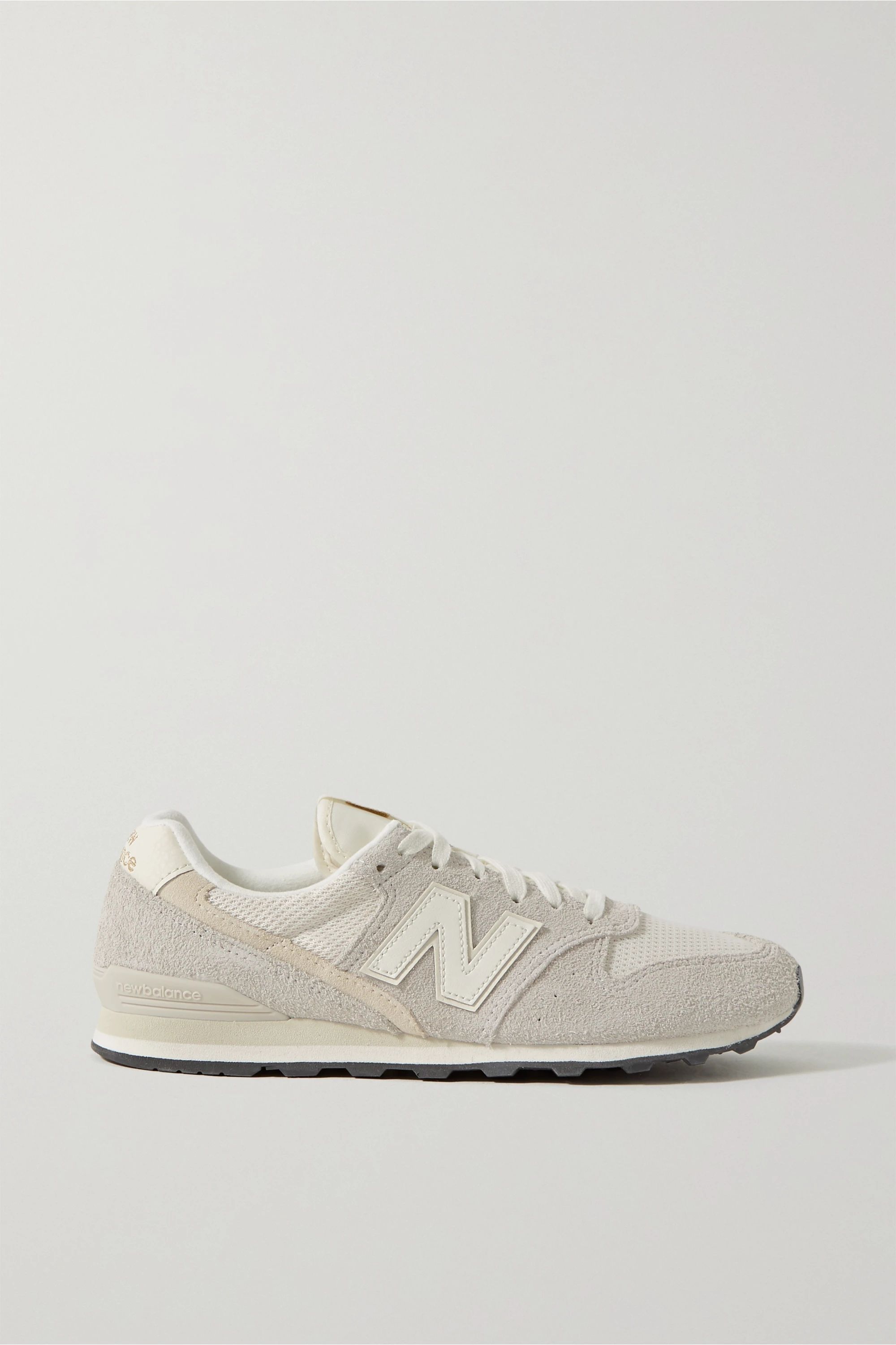 996 suede, mesh and leather sneakers | NET-A-PORTER (US)