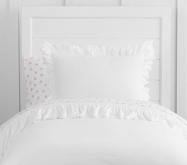 Sadie Ruffle Duvet Cover | Pottery Barn Kids
