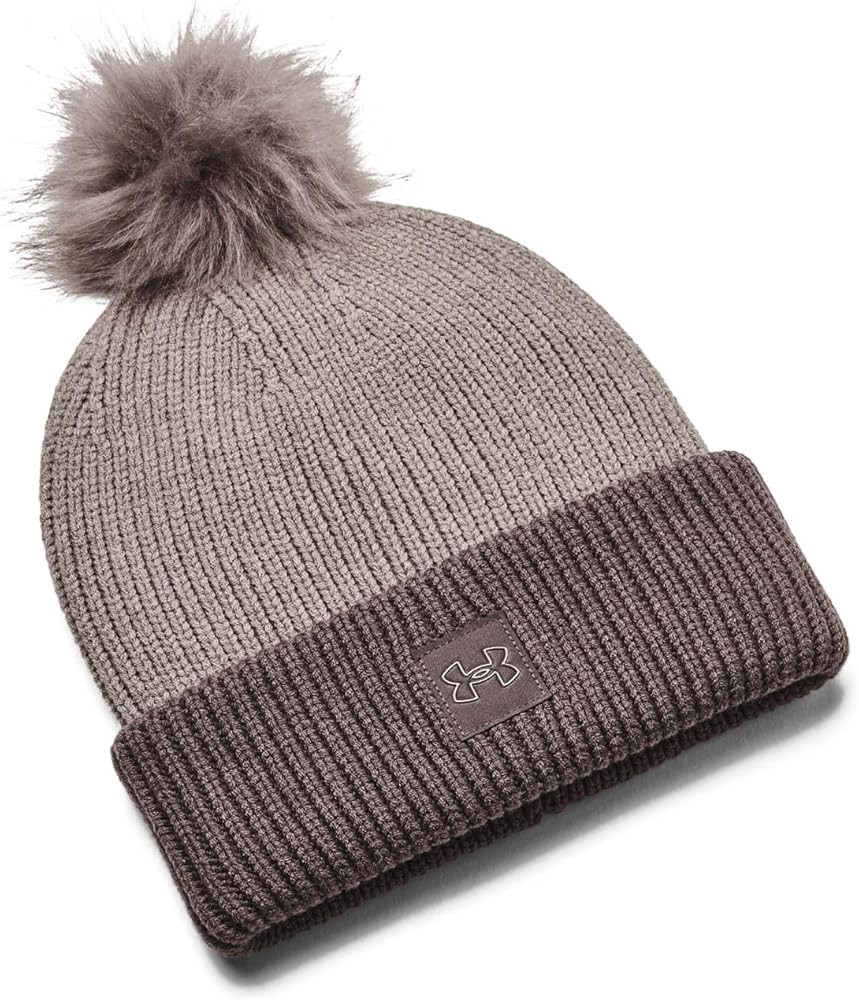 Under Armour Women's Halftime Ribbed Pom Beanie | Amazon (US)