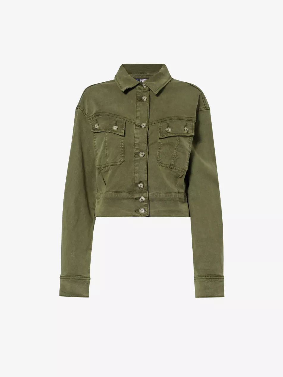 Cerra faded-wash stretch-woven jacket | Selfridges