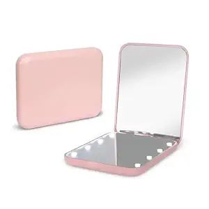 Kintion Pocket Mirror, 1X/3X Magnification LED Compact Travel Makeup Mirror with Light for Purse,... | Amazon (US)