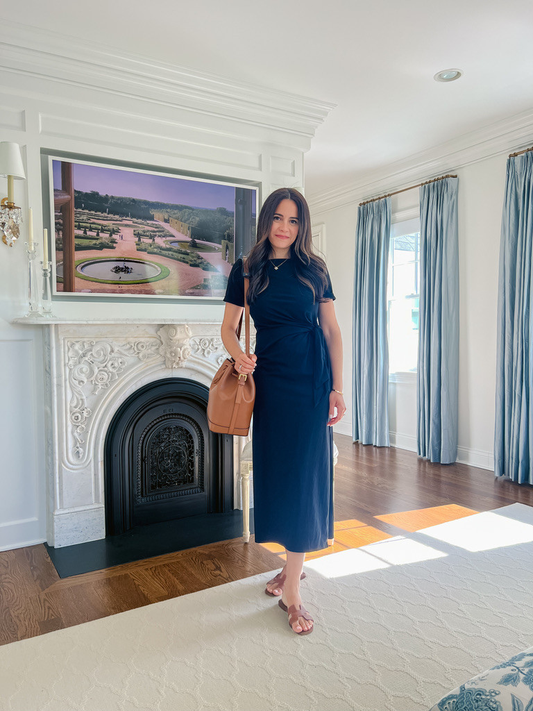 An easy casual dress for summer that is classic and celebrates french style.  

 #LTKStyleTip #LTKShoeCrush #LTKItBag