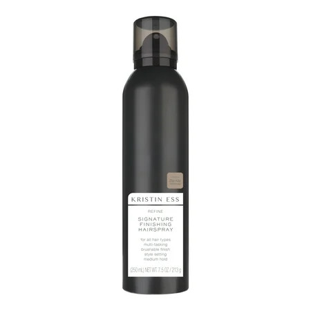 Kristin Ess Hair Refine Signature Finishing Hairspray for Hair Styling Flexible Hold Brushable Texture Style Support for Straight Textured Wavy or Curly hair 7.5oz | Walmart (US)
