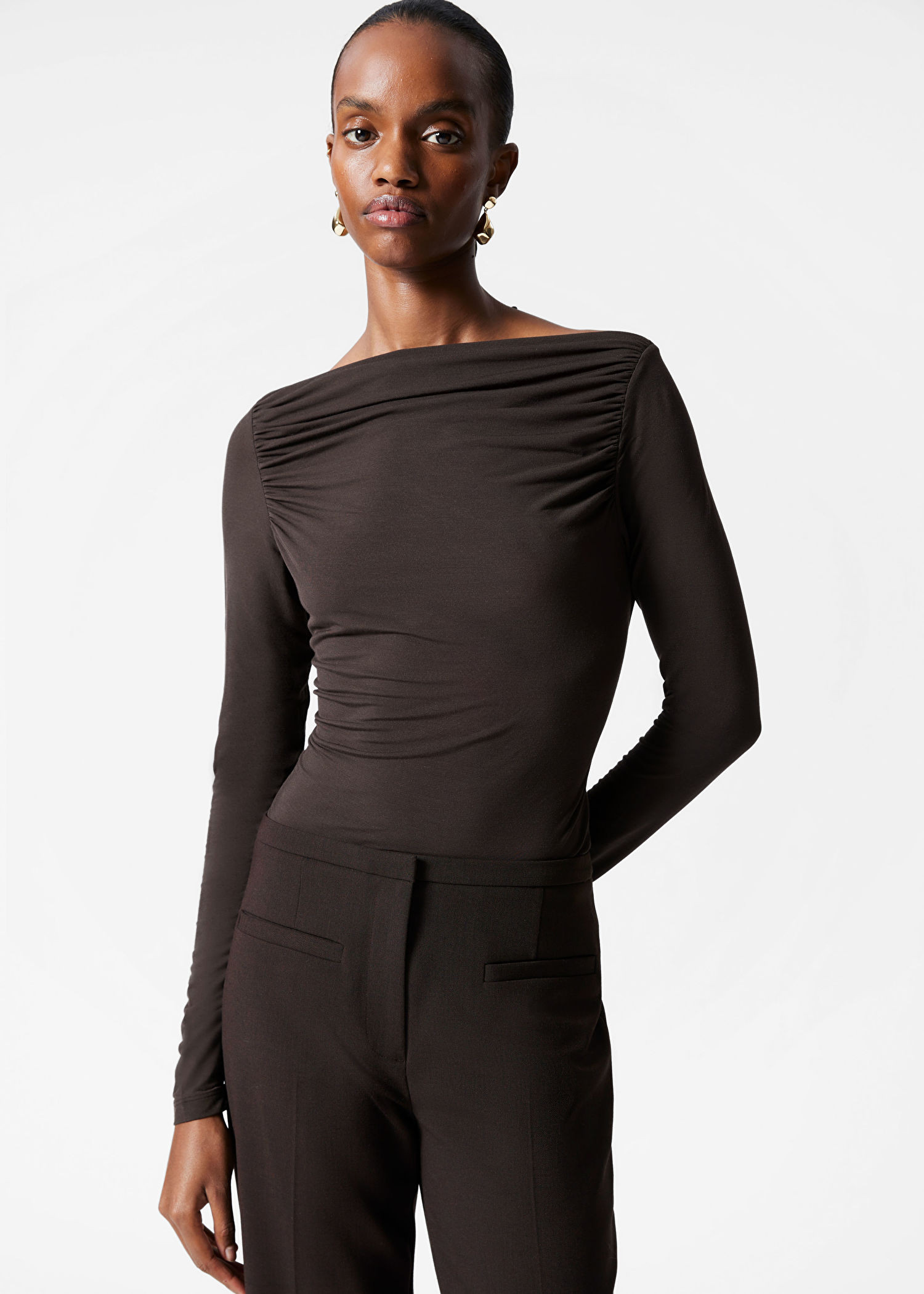 Draped Boatneck Top | & Other Stories - US