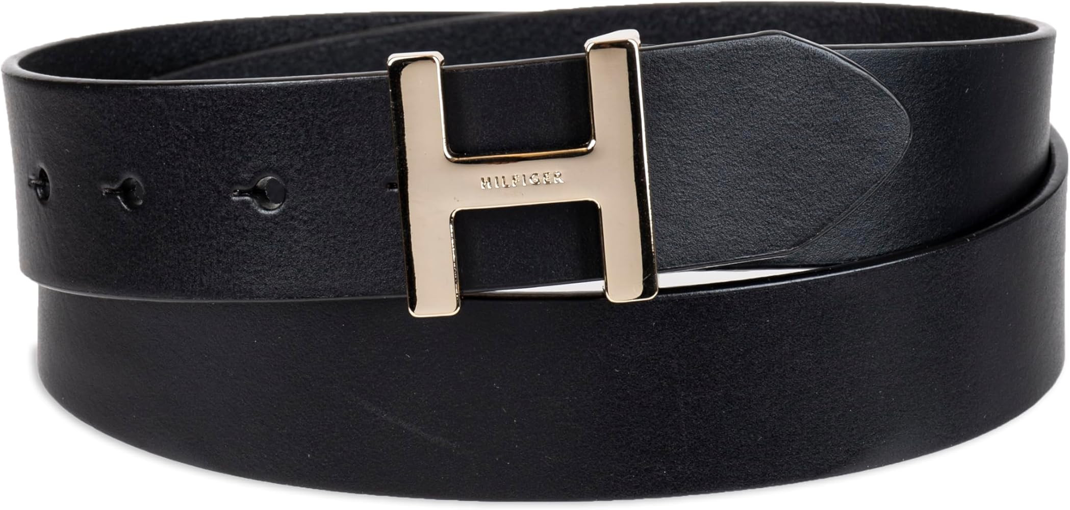 Tommy Hilfiger Women's H Monogram Plaque Buckle Casual Belt for Jeans, Trousers and Dresses | Amazon (US)