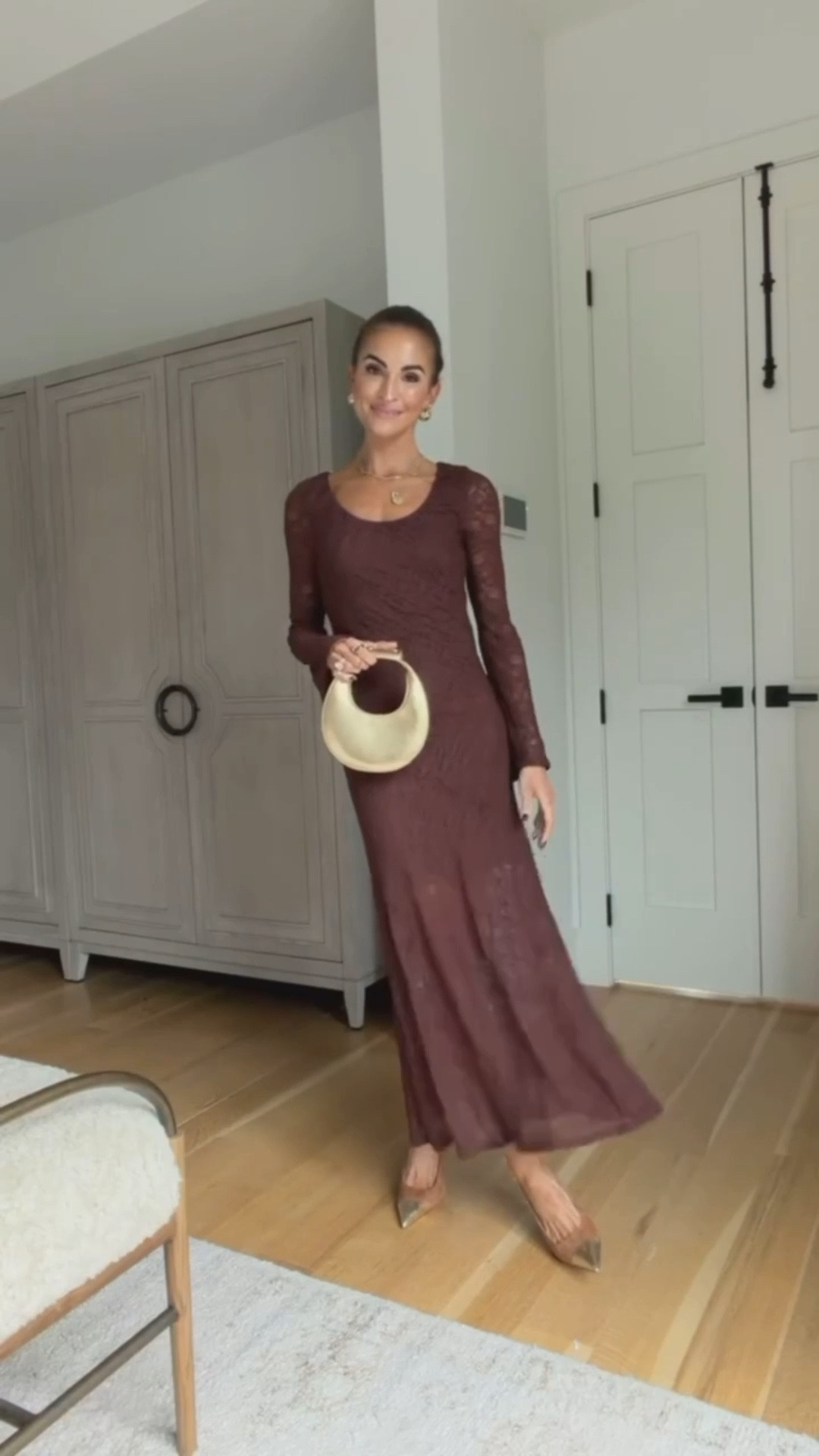 just saw this dress is almost 50% off rn! 🤎 perfect winter date night outfit! 🫶🏼

#LTKSaleAlert