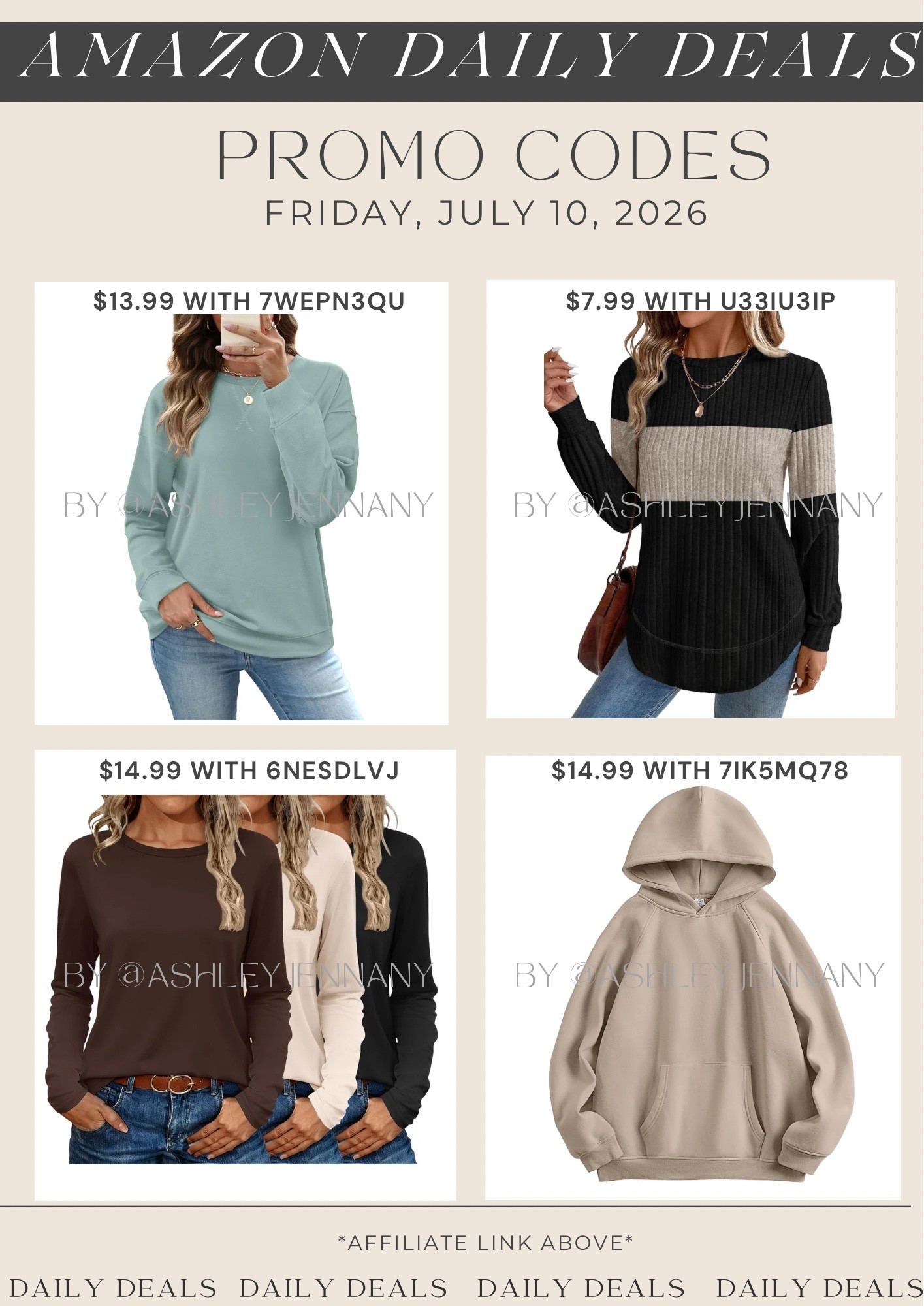 Amazon deals

#LTKSaleAlert #LTKMidsize #LTKSeasonal