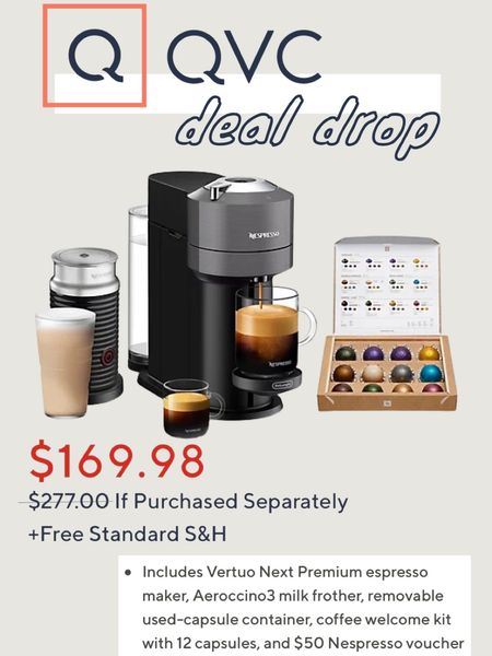 Such a good deal on the nespresso!!! Under $200 for the nespresso, frother, 12 pods and a $50 voucher! 

#LTKhome