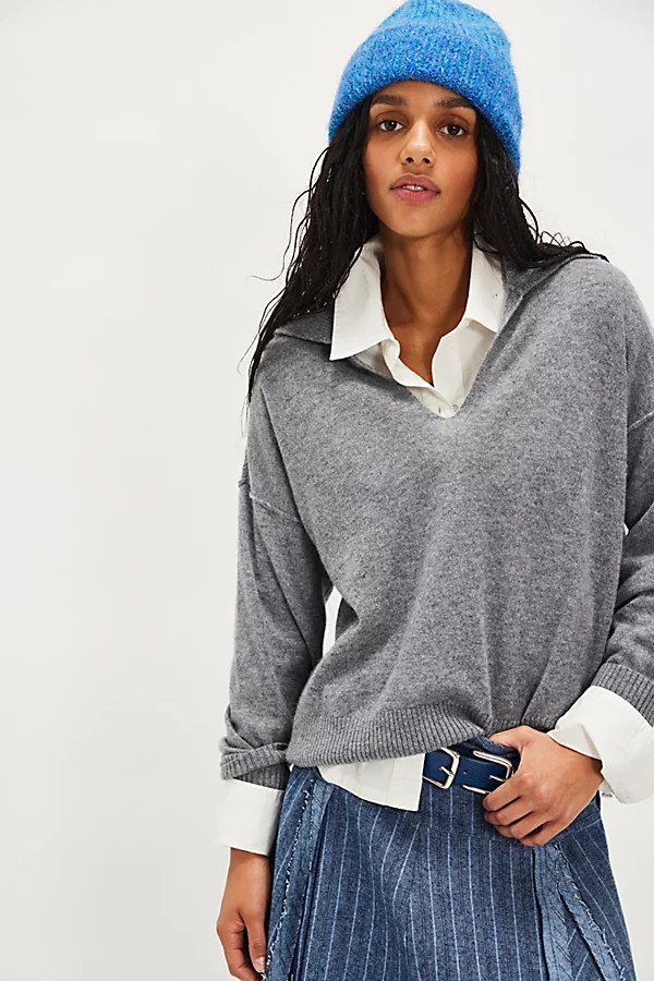 Eloura Cashmere Henley Sweater | Free People (Global - UK&FR Excluded)