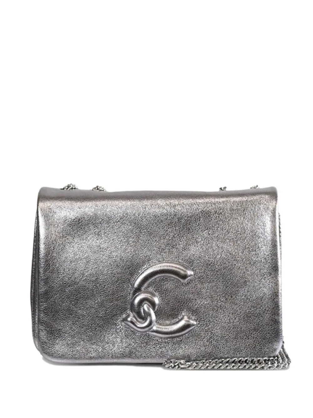 metallic chain shoulder bag | Farfetch Global
