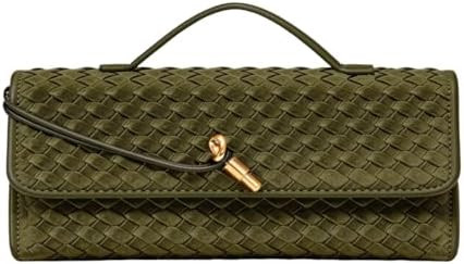 JYG Suede Woven Handbag for Women Trendy Evening Shoulder Bag Casual Clutch Purse Crossbody Satch... | Amazon (US)