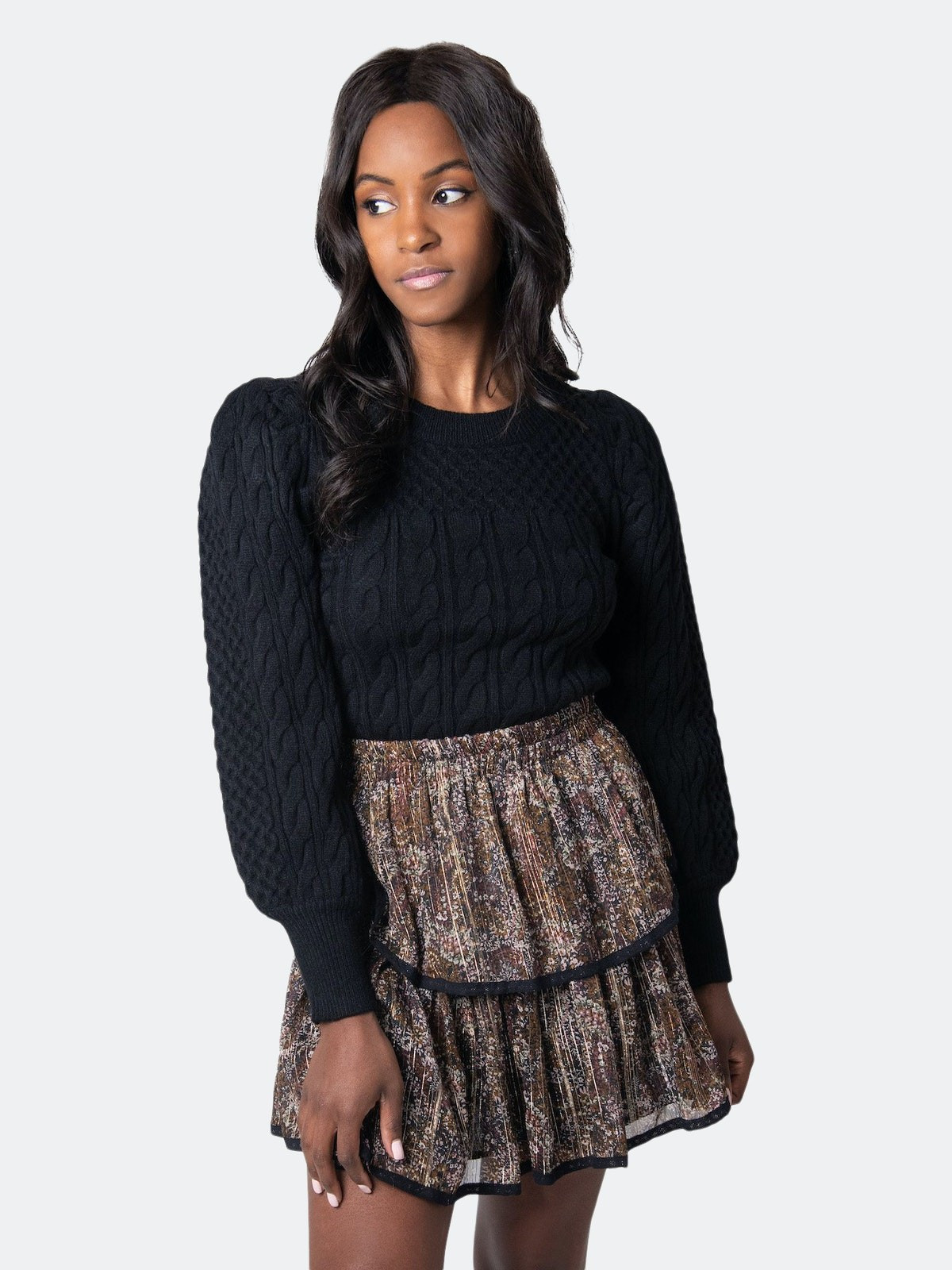 Metallic Mini Skirt | Verishop