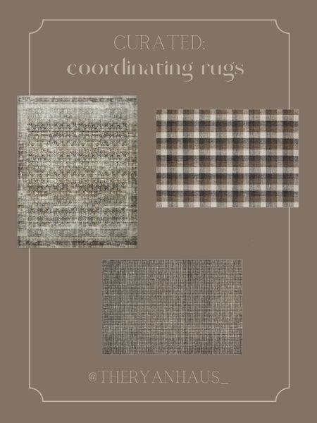Coordinating area rugs! 

Matching rugs
Amber Lewis Loloi 
Rug
Home decor 

#LTKhome