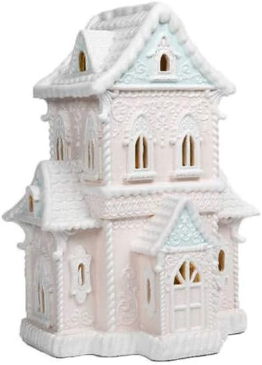 December Diamonds LED Peach House Figurine | Amazon (US)