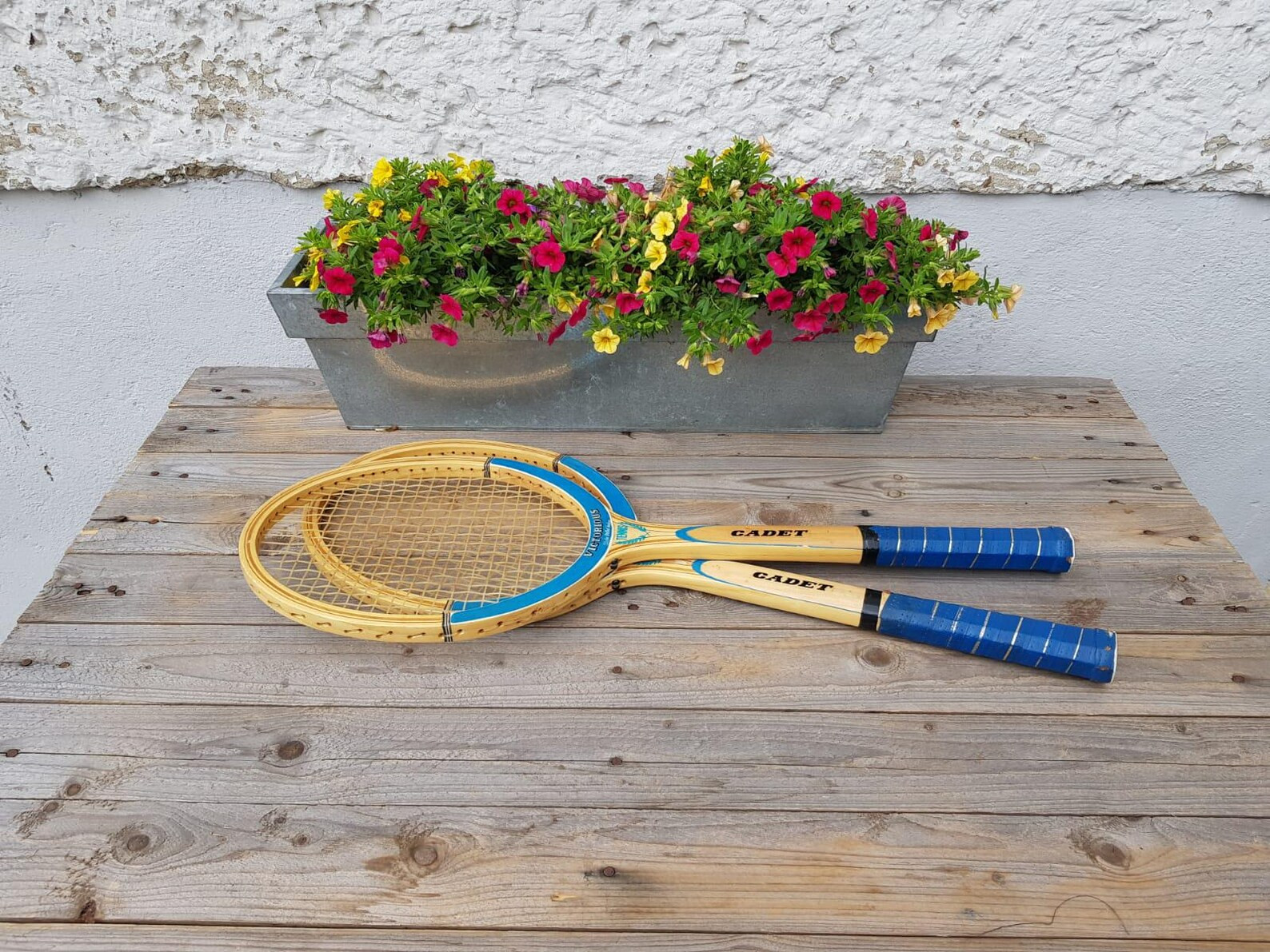 Vintage Wooden Tennis Rackets - Set of 2 (1960s) - "victorious Cadet" Decorative Collectibles. - ... | Etsy (US)