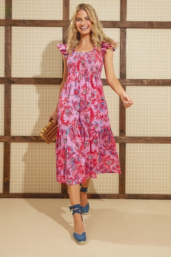 Bougainvillea Breeze Mallie Dress | Tuckernuck (US)
