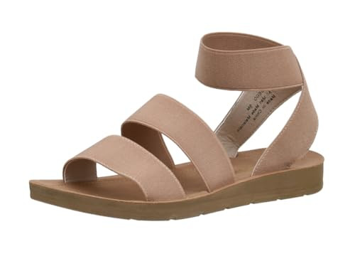 CUSHIONAIRE Indego Stretch Sandal – Lightweight Slip-On with Memory Foam & Soft Straps for All-Day Support | Casual or Dressy Summer Sandals for Women 2025, TAUPE 8 | Amazon (US)