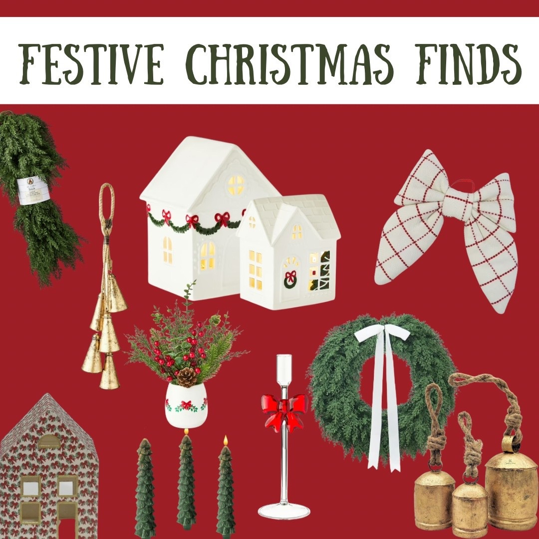 Festive Christmas finds to get your home looking adorable this holiday season! 

#LTKHome #LTKSeasonal