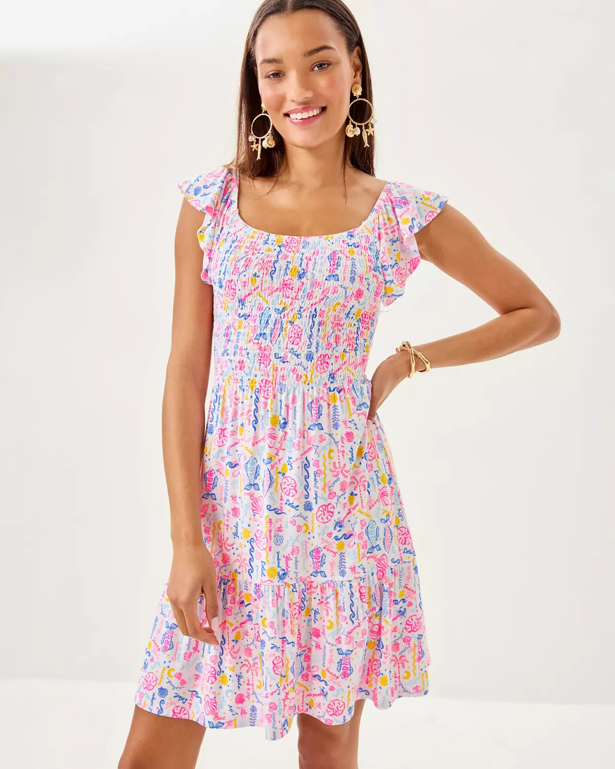 Jilly Smocked Dress | Lilly Pulitzer