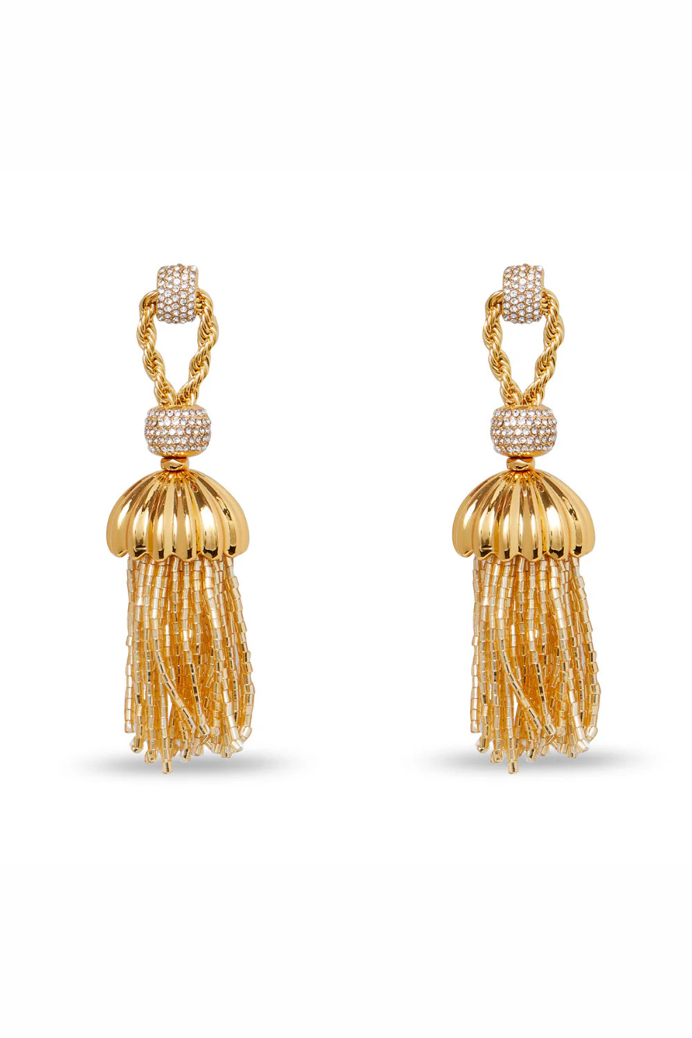 CHATEAU ROPE TASSEL EARRINGS | PatBO