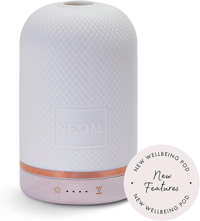 NEOM – Essential Oil Diffuser for Home | Aromatherapy Diffuser | Ceramic Cover, LED Light & Tim... | Amazon (US)