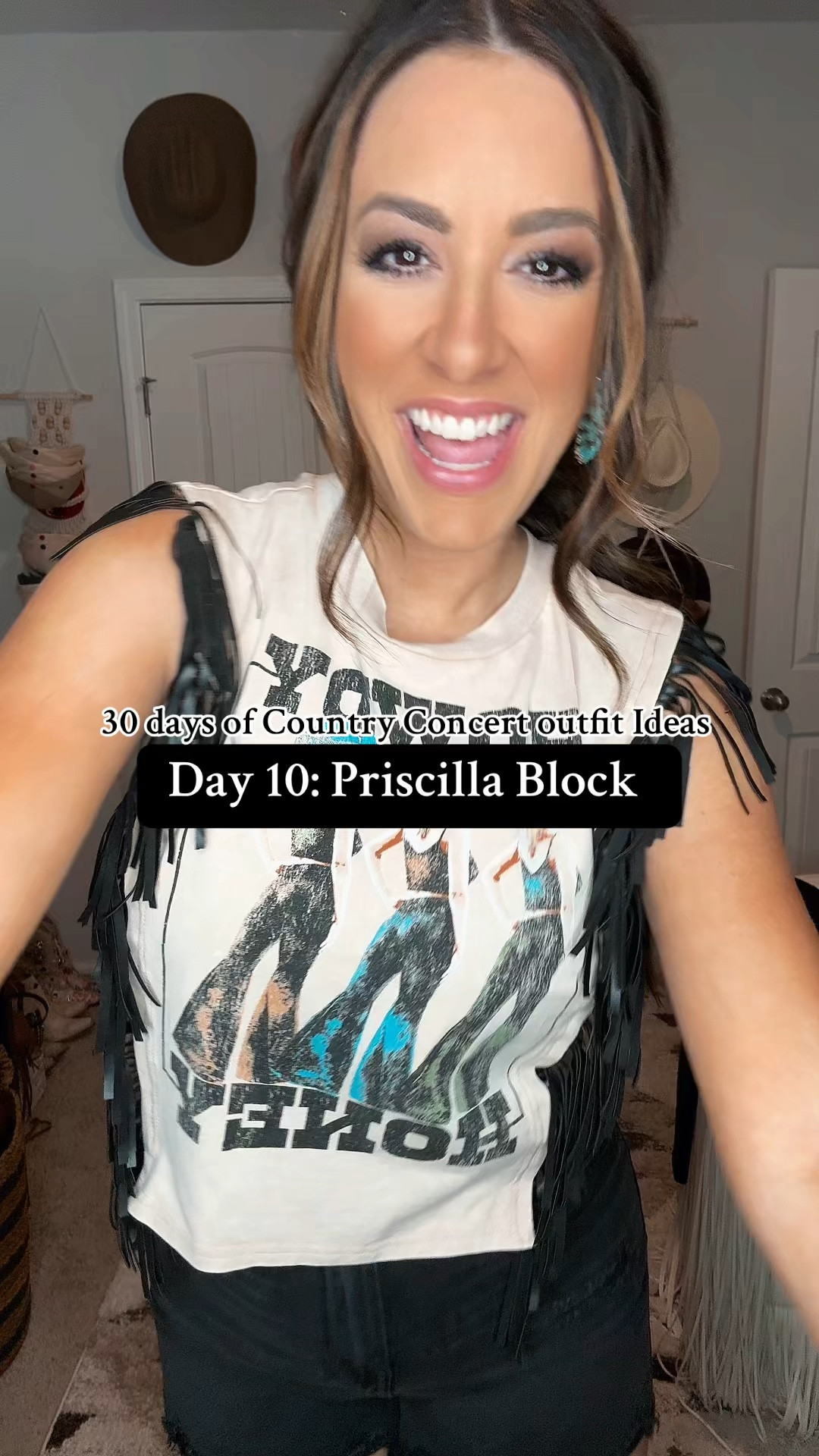 30 days of country concert outfit ideas this one is for sale Block. I’m wearing a medium in the top my true size in the shorts and my true size the shoes. Boots #cowgirl #cowgirlboots #western 

#LTKStyleTip #LTKFindsUnder50 #LTKFindsUnder100