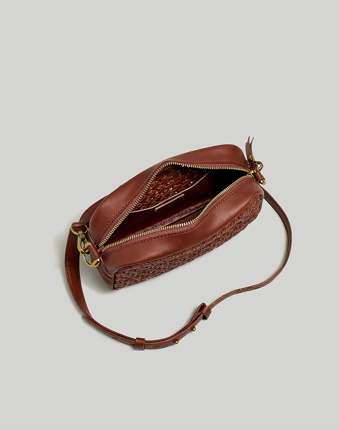 The Transport Camera Bag: Crochet Leather Edition | Madewell