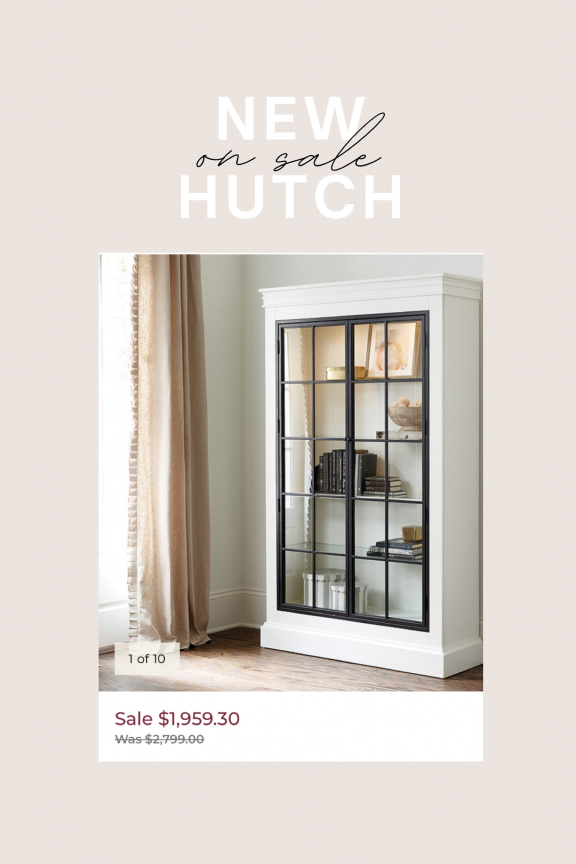 Our gorgeous new hutch is on sale! It has iron doors and an interior light! 

#LTKhome #LTKsalealert #LTKfamily