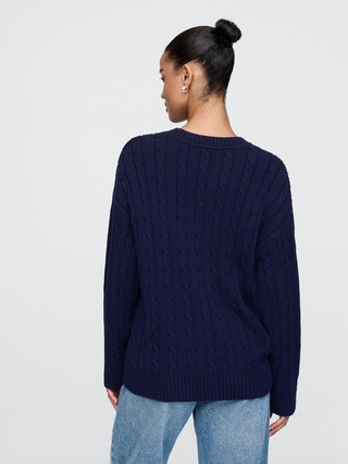 Oversized Cable-Knit Sweater | Gap (US)