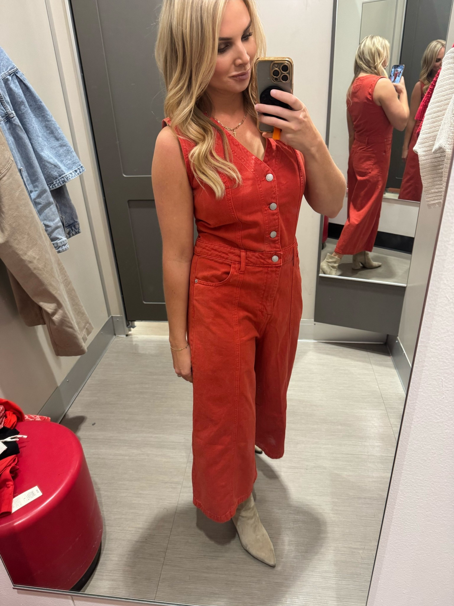Women’s work casual, jumpsuit, red, target. 

#LTKxMadewell #LTKWorkwear #LTKStyleTip