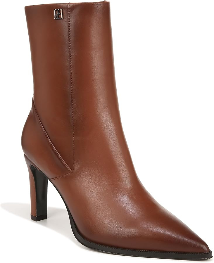 Amazon.com | Franco Sarto Womens Appia Pointed Toe Dress Bootie Tobacco Brown Leather 8.5 M | Ank... | Amazon (US)