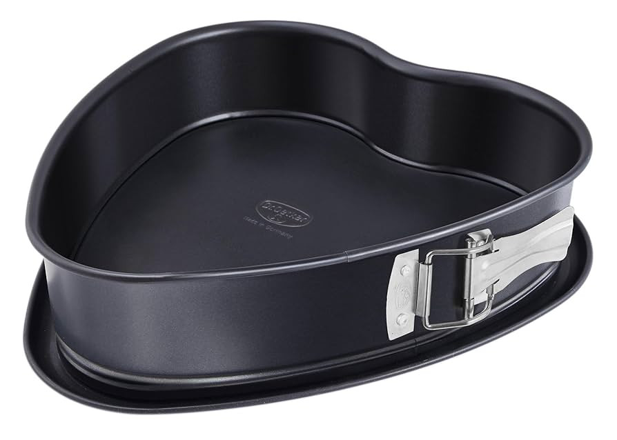 Dr. Oetker Herz-Springform mit Auslaufschutzboden Ø 25 cm, Kuchenform mit Flachboden, herzförmi... | Amazon (DE)
