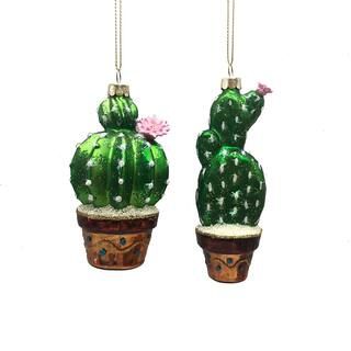 Assorted 4.5" Glass Cactus Christmas Ornament by Ashland® | Michaels Stores