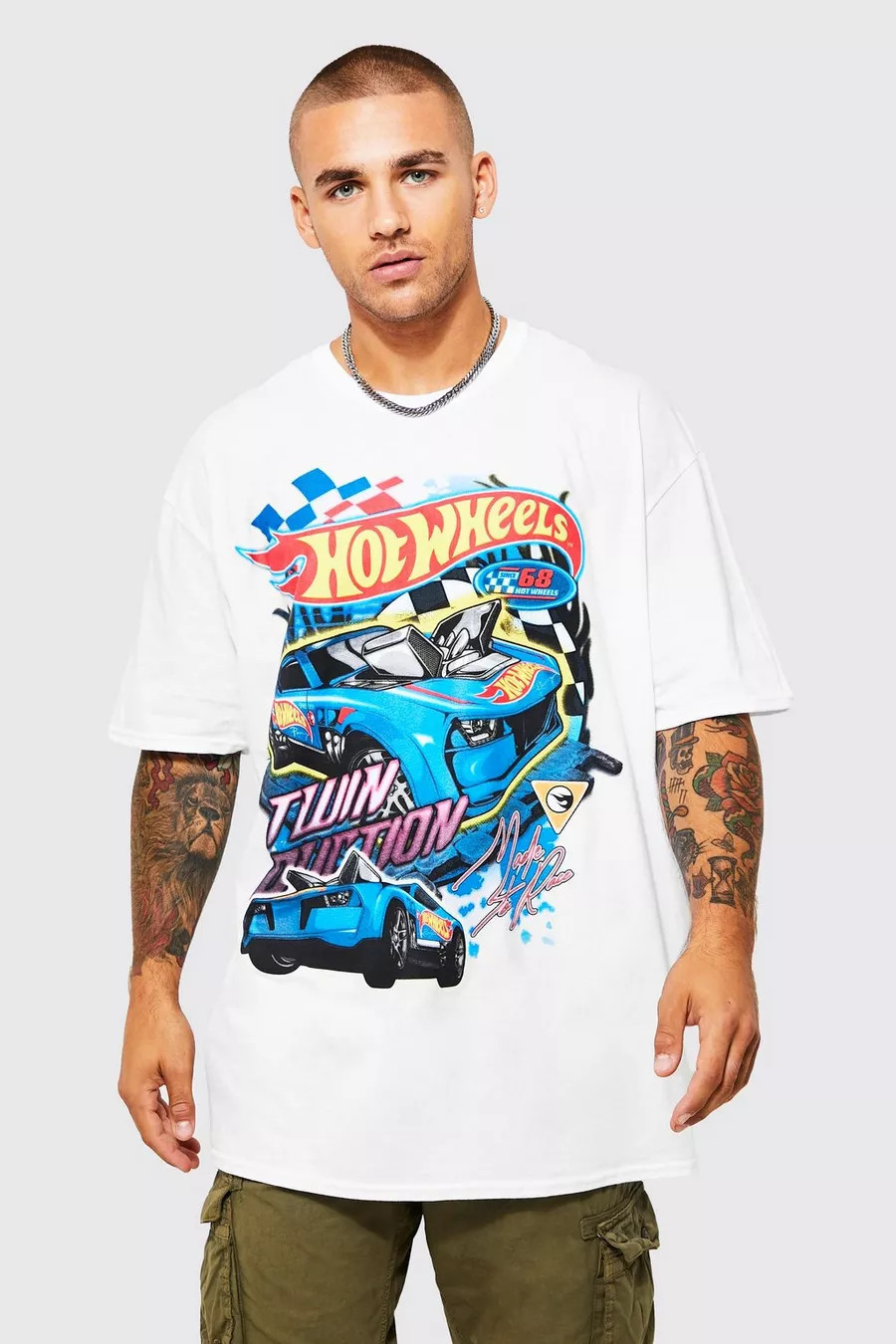 Oversized Hot Wheels License T-shirt | boohoo (US & Canada)