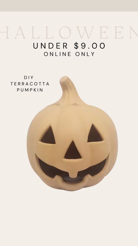 the cutest pumpkin to diy
only $9 online today !
#pumpkin #halloween #halloweendiy #diy #halloweendecor #terracotta #terracottapumpkin #ltkhalloween

#LTKSeasonal #LTKhome #LTKSale
