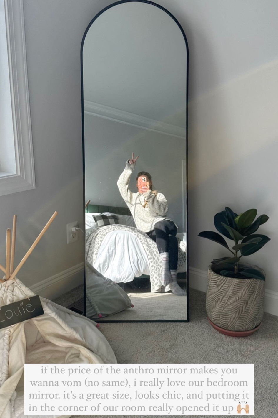 Our bedroom mirror, perfect size! Also comes in gold

#LTKhome