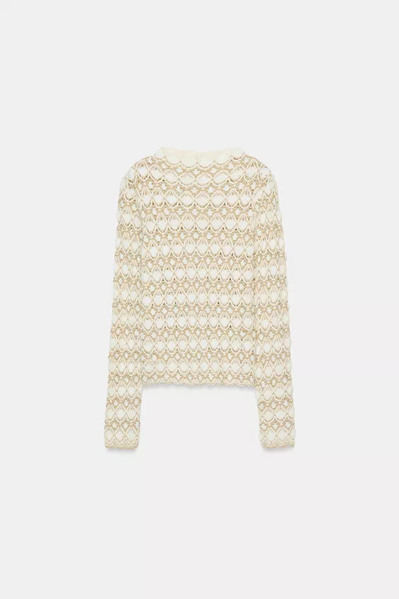 TEXTURED KNIT JUMPER | Zara UK