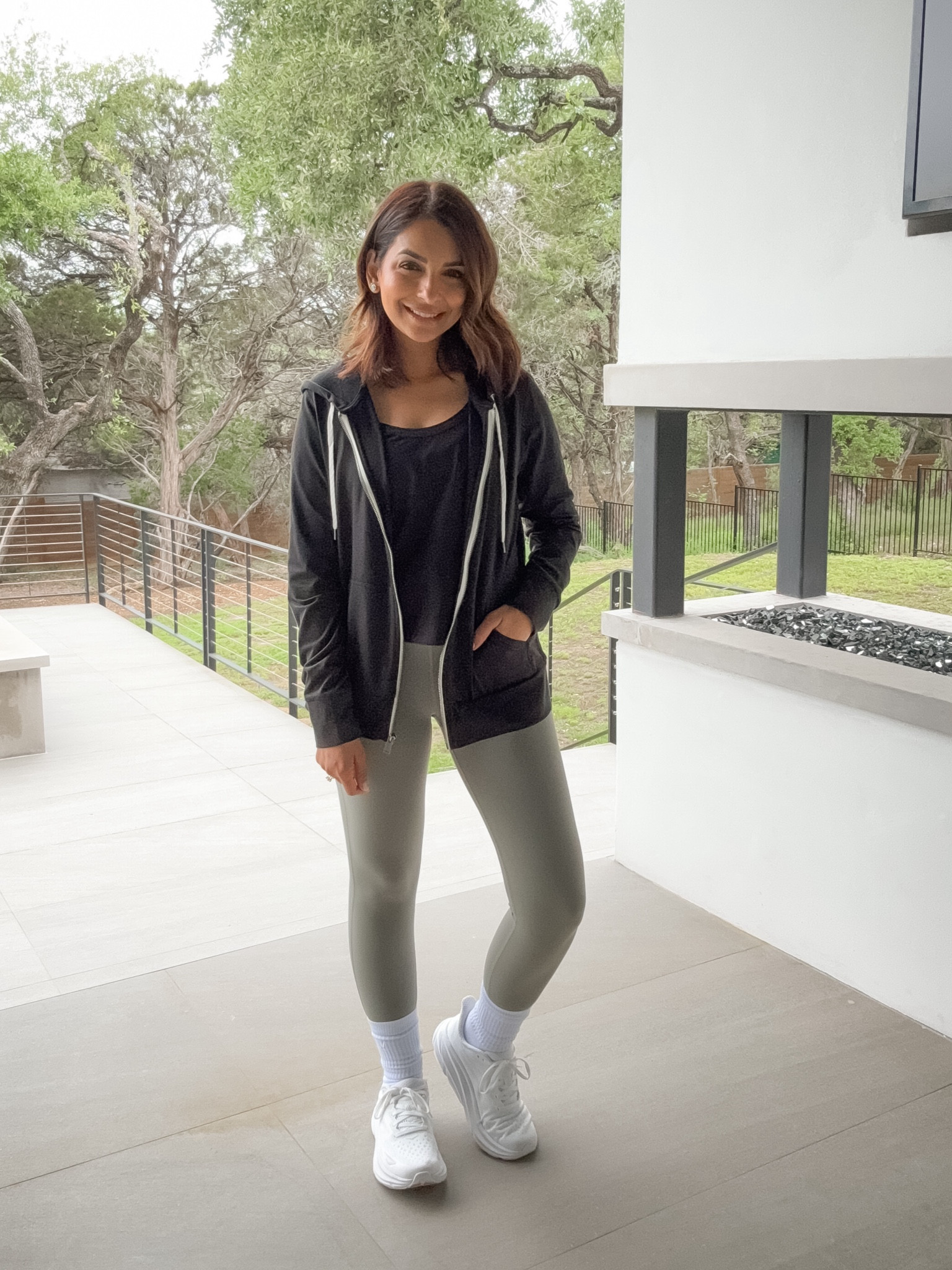 Linked my recent order from @vuoriclothing! Wearing a small in the Performance Hoodie and Elevate Leggings & Sports Bra, XS in Sutton Relaxed Tank. 
#ad

#LTKstyletip #LTKfitness