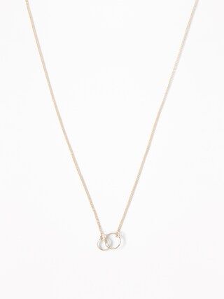 Circle-Pendant Chain Necklace For Women | Old Navy (US)