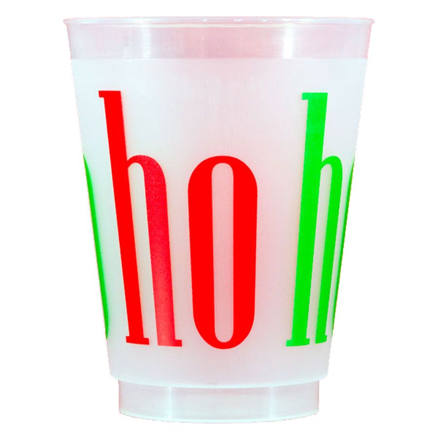 Christmas Shatterproof Cups 10 Pack Sleeve {ho ho ho} | Two Funny Girls