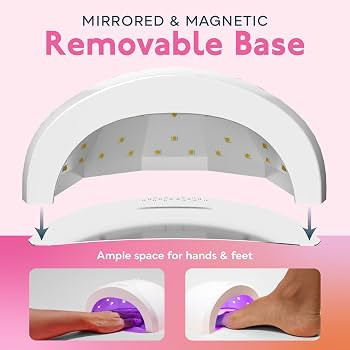 UV LED Nail Lamp, SUNUV Gel Nail Light for Nail Polish 48W UV Dryer with 3 Timers SUNone | Amazon (US)