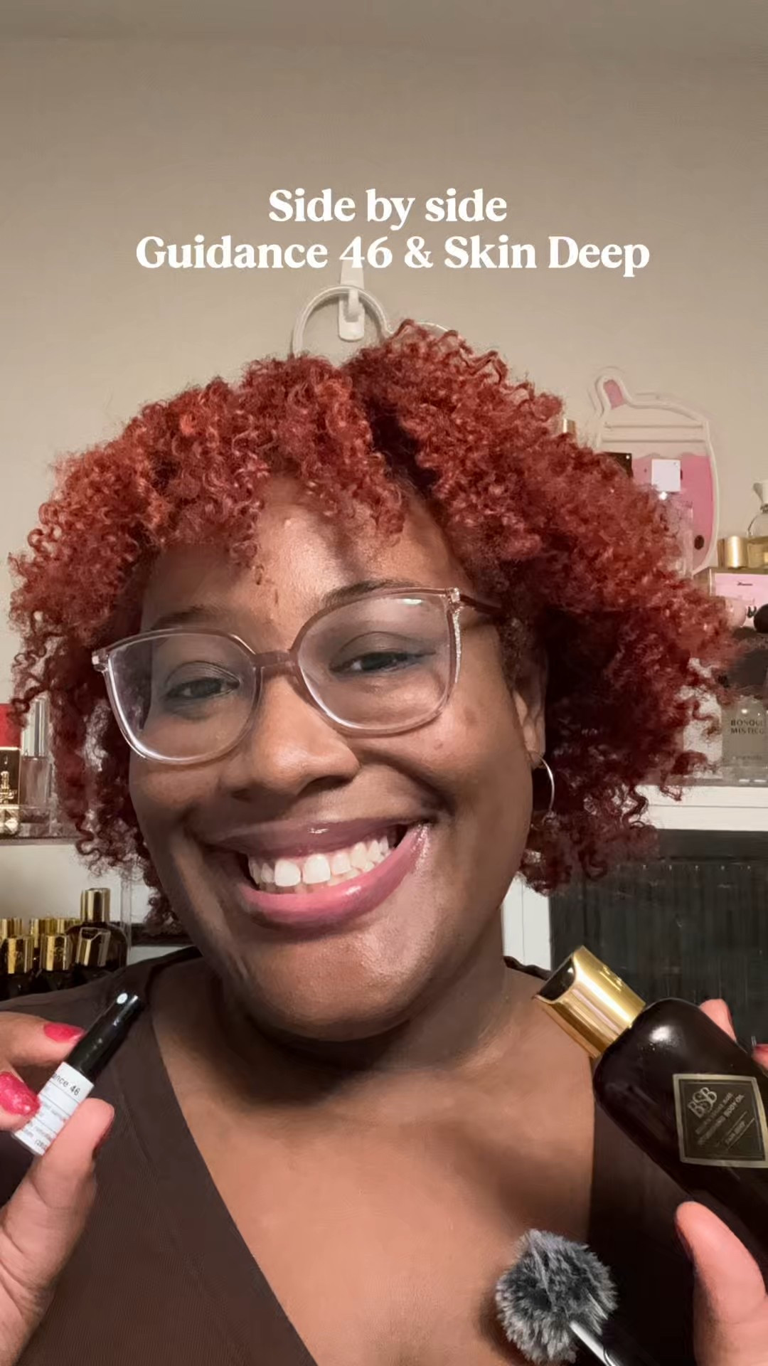 Welcome back to a #miniseries that may be a mini series, not sure if it will stay a mini series, ok fine! Welcome to another episode of side by side where I compare fragrances that are inspired bys of the original perfume. 

This is not to encourage you to pick one over the other but my personal opinion and recommend you smell both. 

In this video I prefer Skin Deep but now I really want a bottle of Guidance 46 or a schmoop that I can layer it with.

We get to smell these fragrances together and we can have more dialogue in the comment section 🫶🏾.

Thanks for watching as always. What have you tried? What is your personal preference? Any recommendations of more Amouage fragrances to try? Brand items to try?

#amouage #guidance46 #brownsugarbabe #inspiredby  #fragrancereview#LTKCyberWeek 

#LTKHoliday #LTKGiftGuide