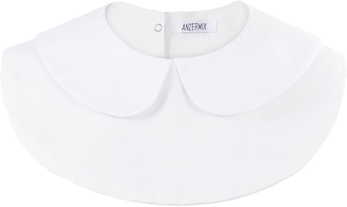 Anzermix Peter Pan Detachable Shirt Dickey Blouse False Collar 2 Colors | Amazon (US)